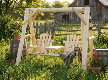 Backyard Garden Swings | Cedar Creek Rustic Furniture