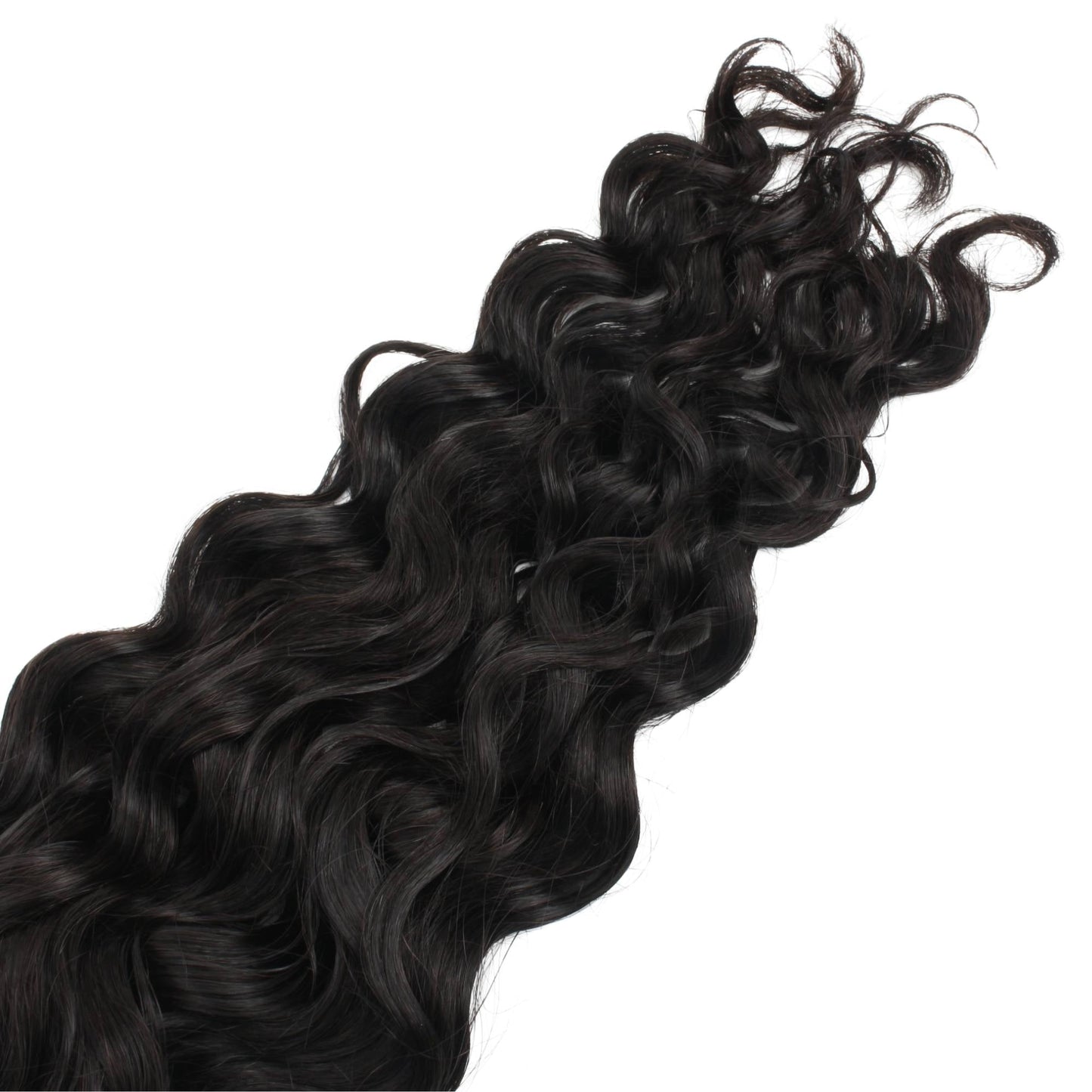 Natural 1B Beach Wave Bulk Braiding Hair