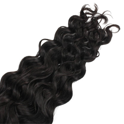 Natural 1B Beach Wave Bulk Braiding Hair