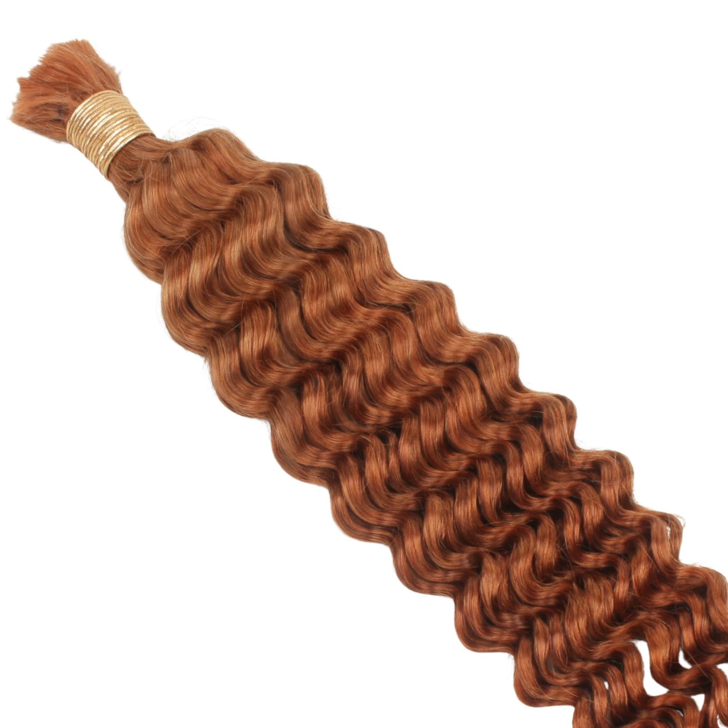 #350 Copper Deep Wave Bulk Braiding Hair
