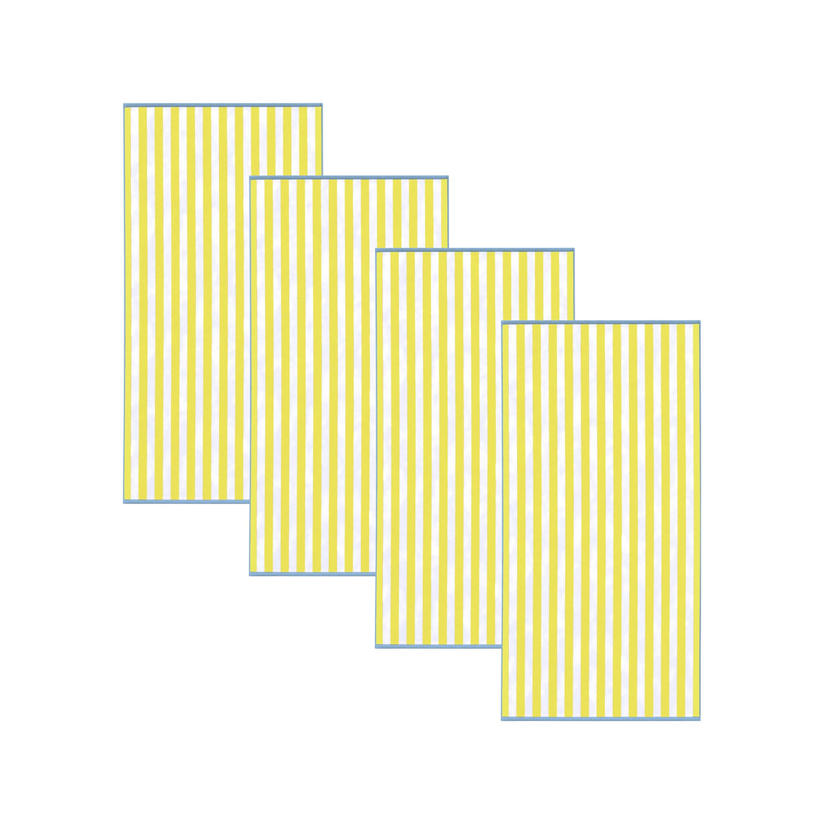 Oversized Striped Border Cabana Beach Towel - Santa Cruz