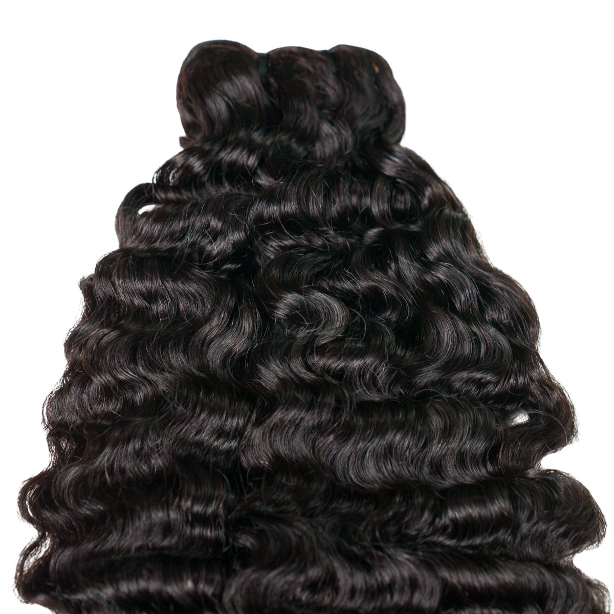 Burmese Curly Hair Bundles - 1B Natural Black
