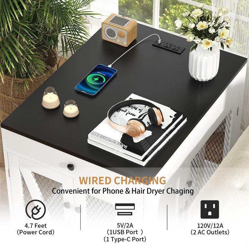 Dog Crate End Table Wtih Drawer