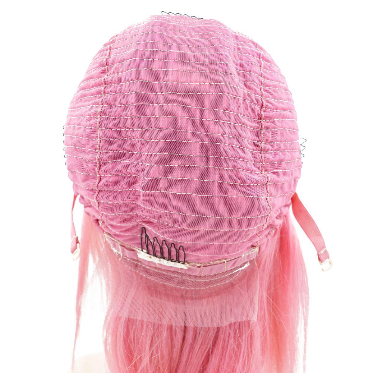Cotton Candy Pink Bob, Straight 13x4 Transparent Lace Front Human Hair Wig