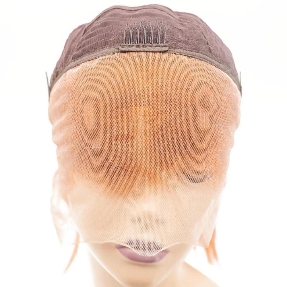 Cinnamon Straight Bob 13x4 Transparent Lace Front Human Hair Wig