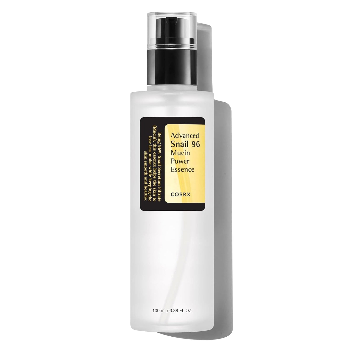 CosRX Advanced Snail 96 Mucin Power Essence bottle on a white background