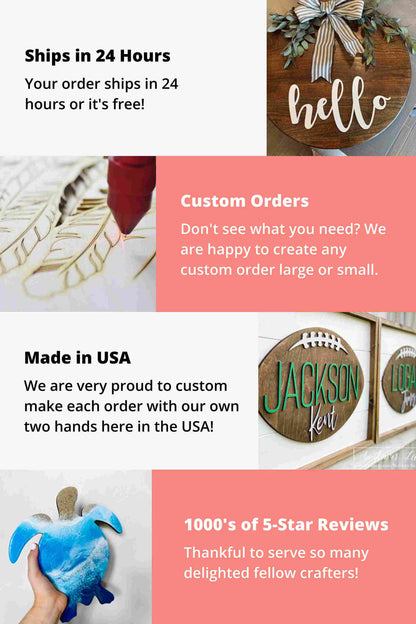 Unfinished Wood Circle Craft Cutout, Round | Up to 36"