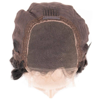 Deep Wave 4x4 Transparent Lace Hair Closure Wig
