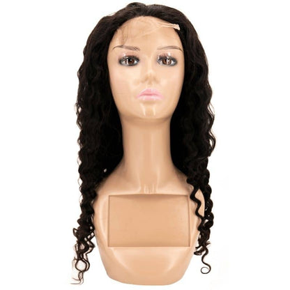 Deep Wave 4x4 Transparent Lace Hair Closure Wig