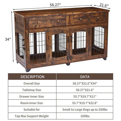 Console Dog Crate