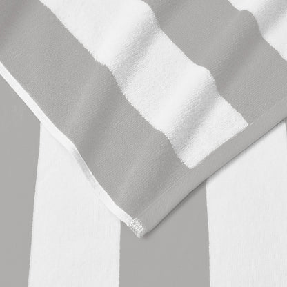 Cotton Velour Cabana Stripe Beach Towel | Novia Collection