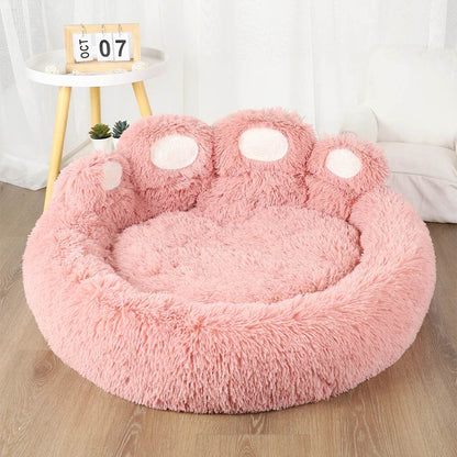 Big Paw Plush Washable Dog & Cat Bed