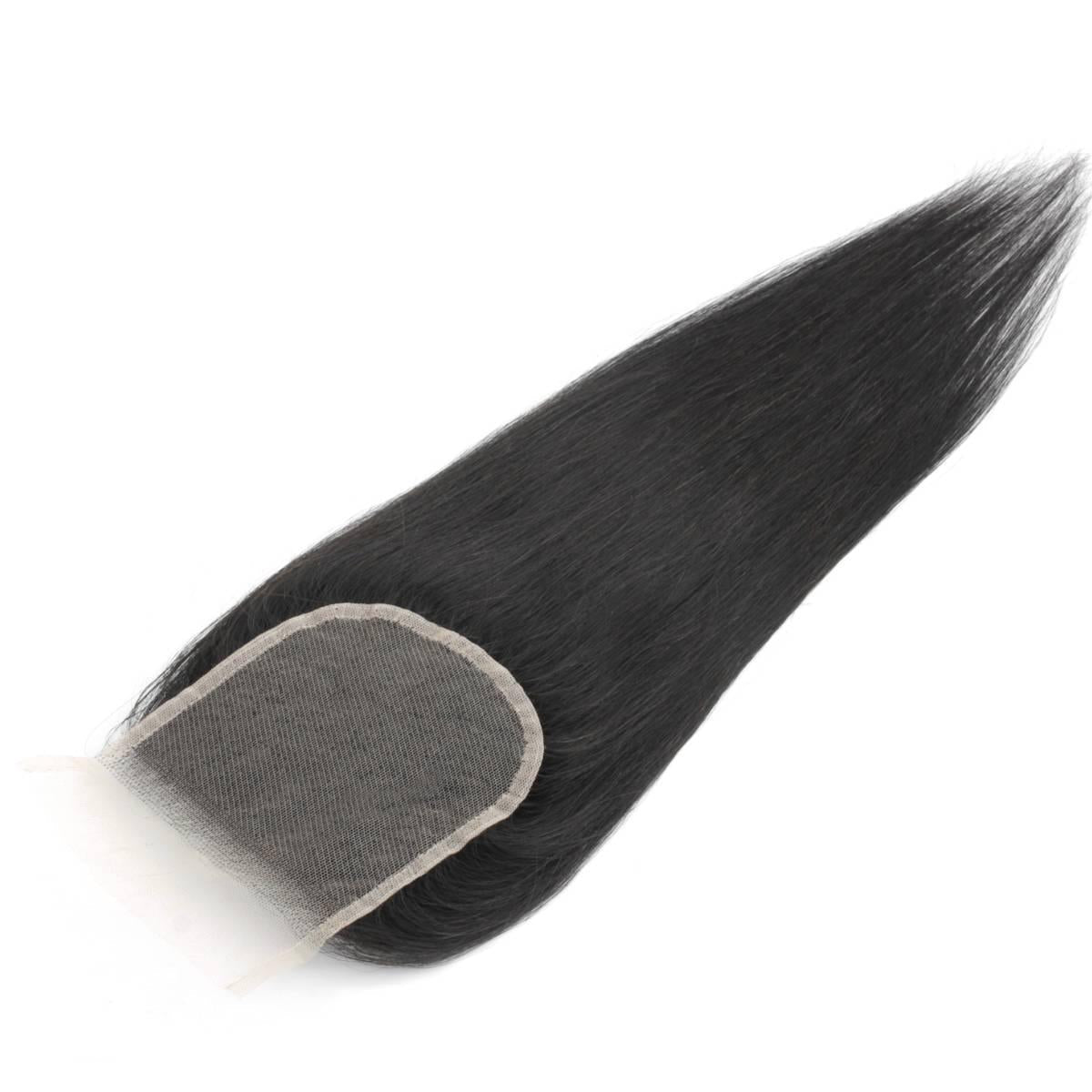 Brazilian Silky Straight 4x4 Transparent Lace Hair Closure