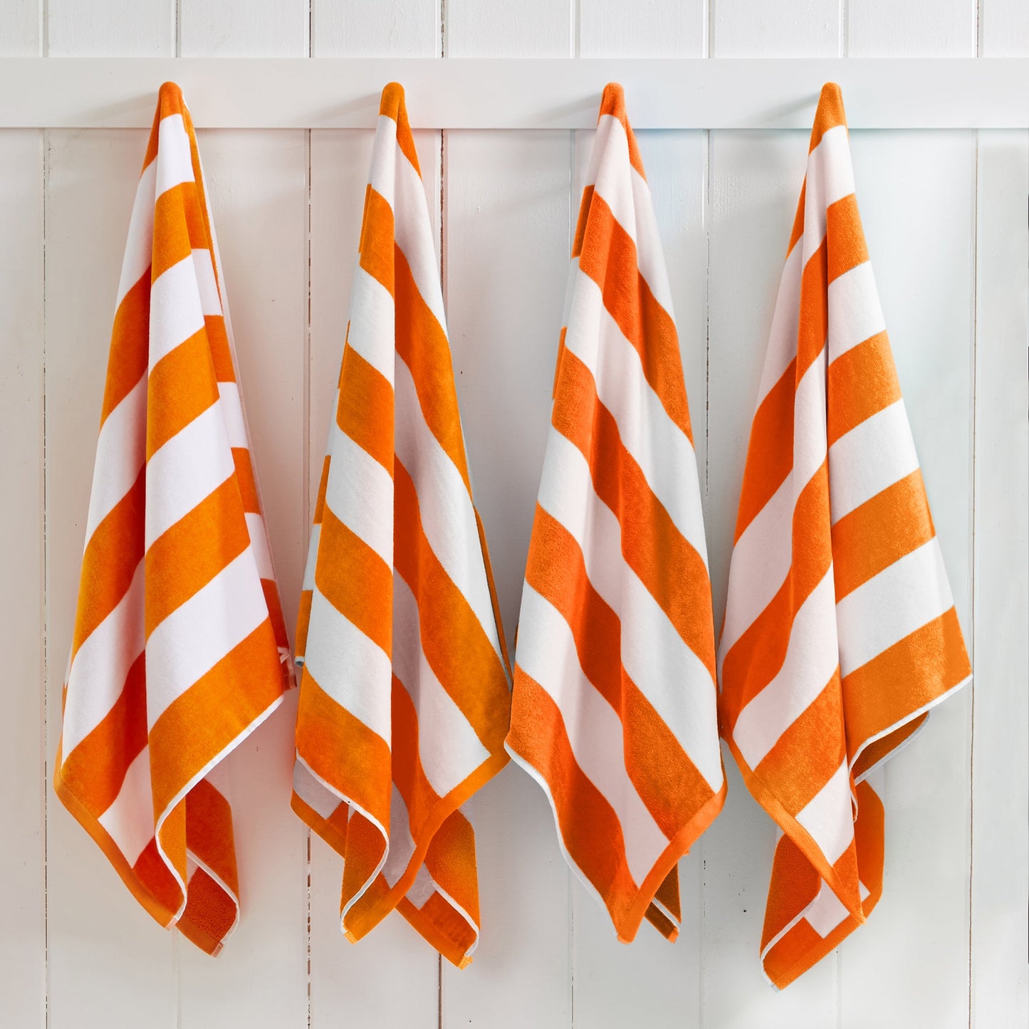 Cotton Velour Cabana Stripe Beach Towel | Novia Collection