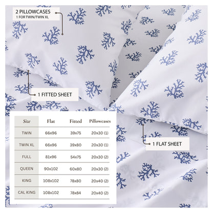 Coastal Printed Sheet Set - Newport Collection