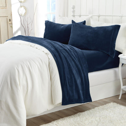 Solid Plush Sheet Set - Velvet Luxe Collection