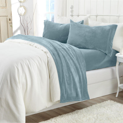 Solid Plush Sheet Set - Velvet Luxe Collection