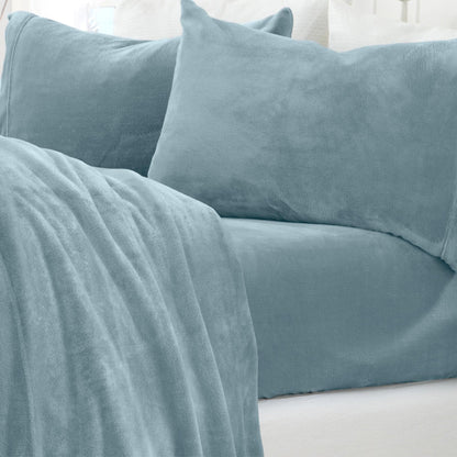 Solid Plush Sheet Set - Velvet Luxe Collection