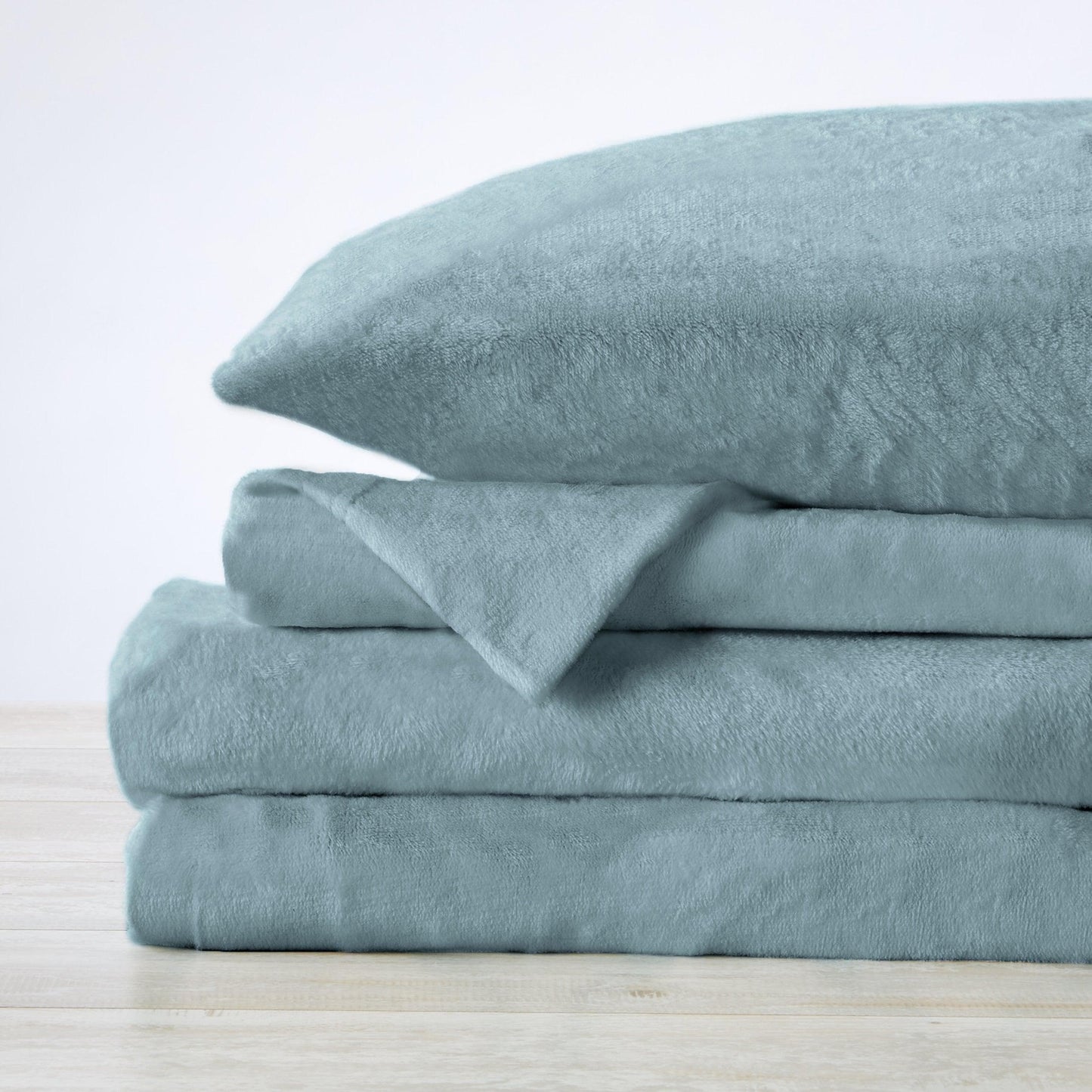 Solid Plush Sheet Set - Velvet Luxe Collection
