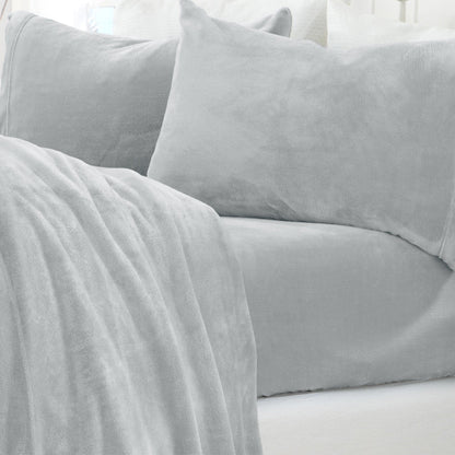 Solid Plush Sheet Set - Velvet Luxe Collection