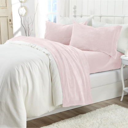 Solid Plush Sheet Set - Velvet Luxe Collection