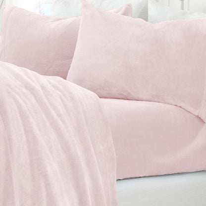 Solid Plush Sheet Set - Velvet Luxe Collection