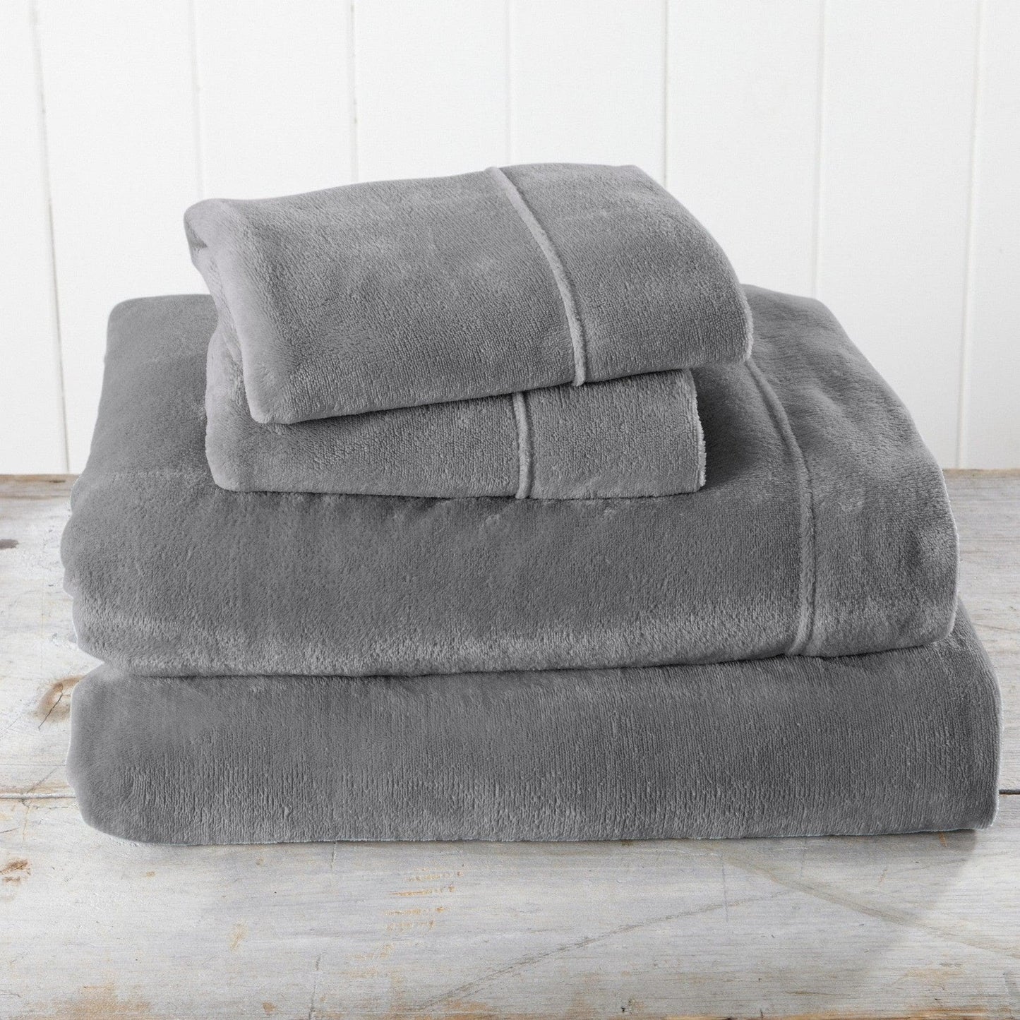 Solid Plush Sheet Set - Velvet Luxe Collection