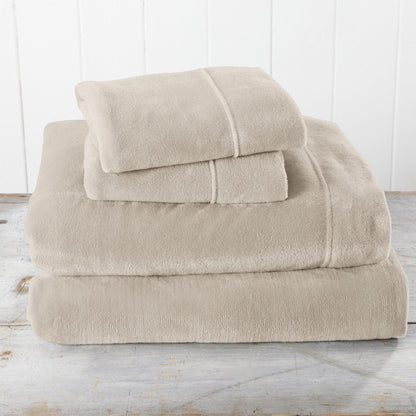 Solid Plush Sheet Set - Velvet Luxe Collection