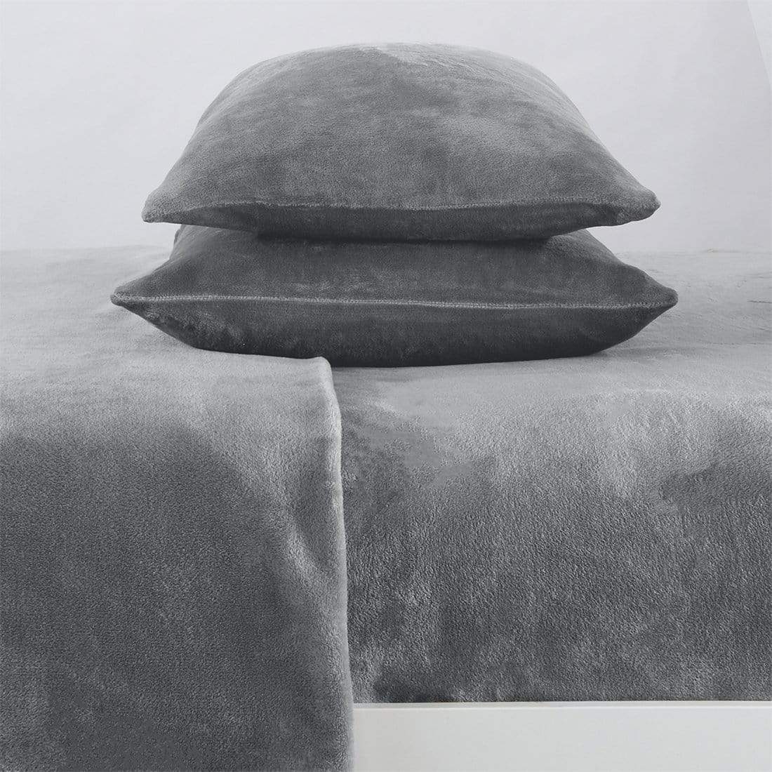 Solid Plush Sheet Set - Velvet Luxe Collection
