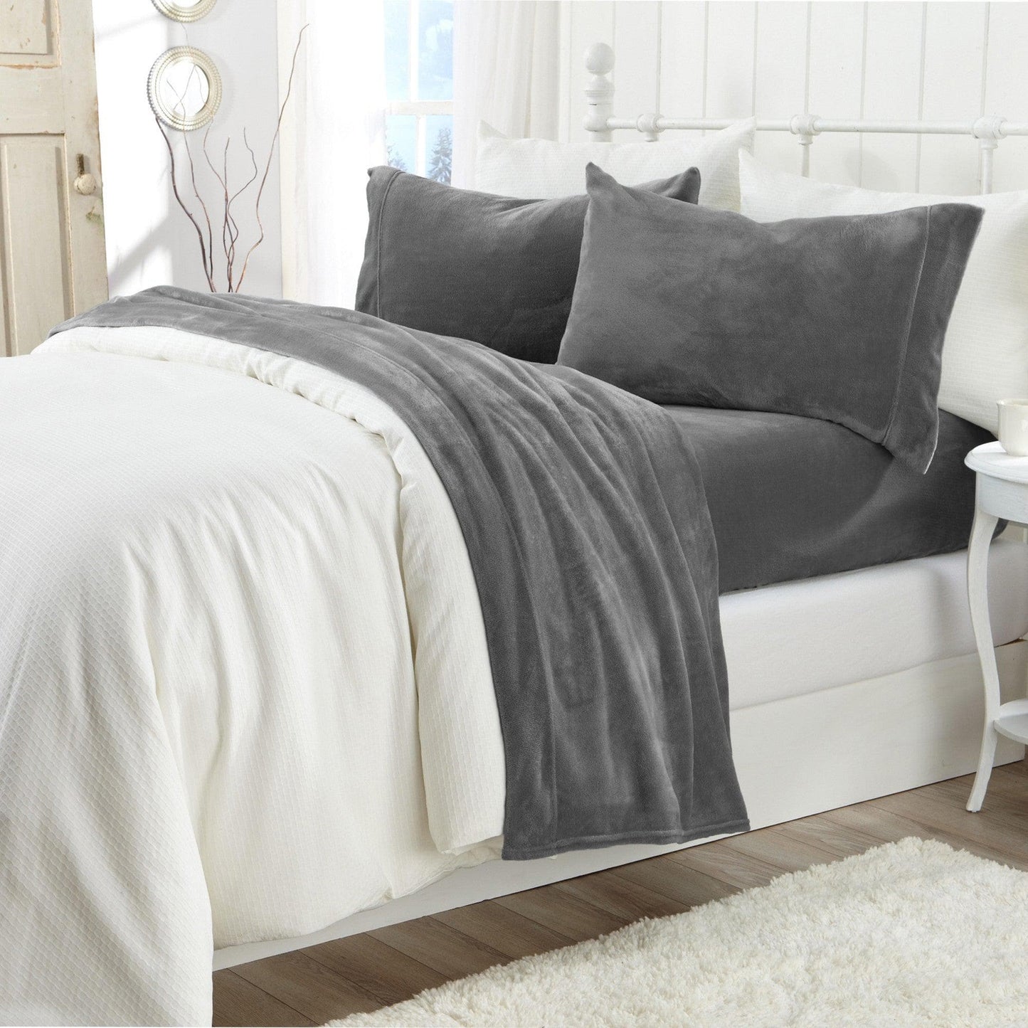 Solid Plush Sheet Set - Velvet Luxe Collection
