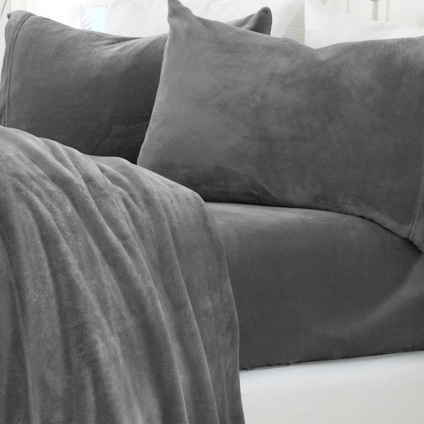Solid Plush Sheet Set - Velvet Luxe Collection