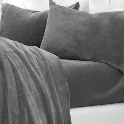 Solid Plush Sheet Set - Velvet Luxe Collection