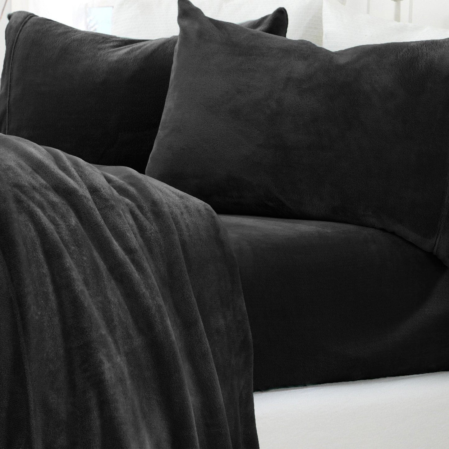 Solid Plush Sheet Set - Velvet Luxe Collection