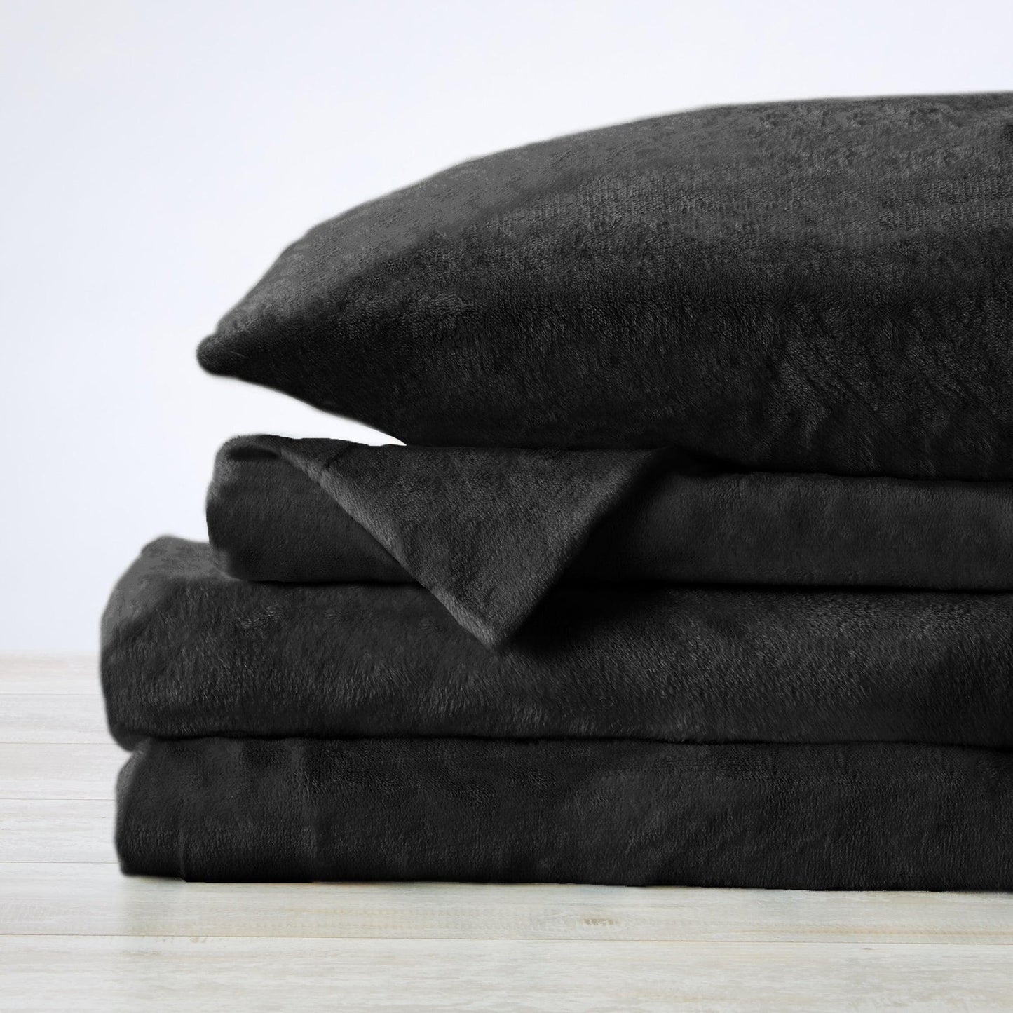 Solid Plush Sheet Set - Velvet Luxe Collection