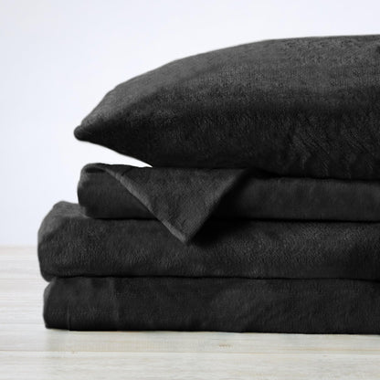 Solid Plush Sheet Set - Velvet Luxe Collection