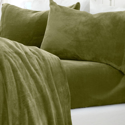 Solid Plush Sheet Set - Velvet Luxe Collection