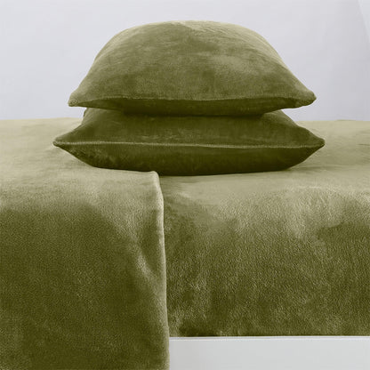 Solid Plush Sheet Set - Velvet Luxe Collection