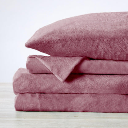 Solid Plush Sheet Set - Velvet Luxe Collection