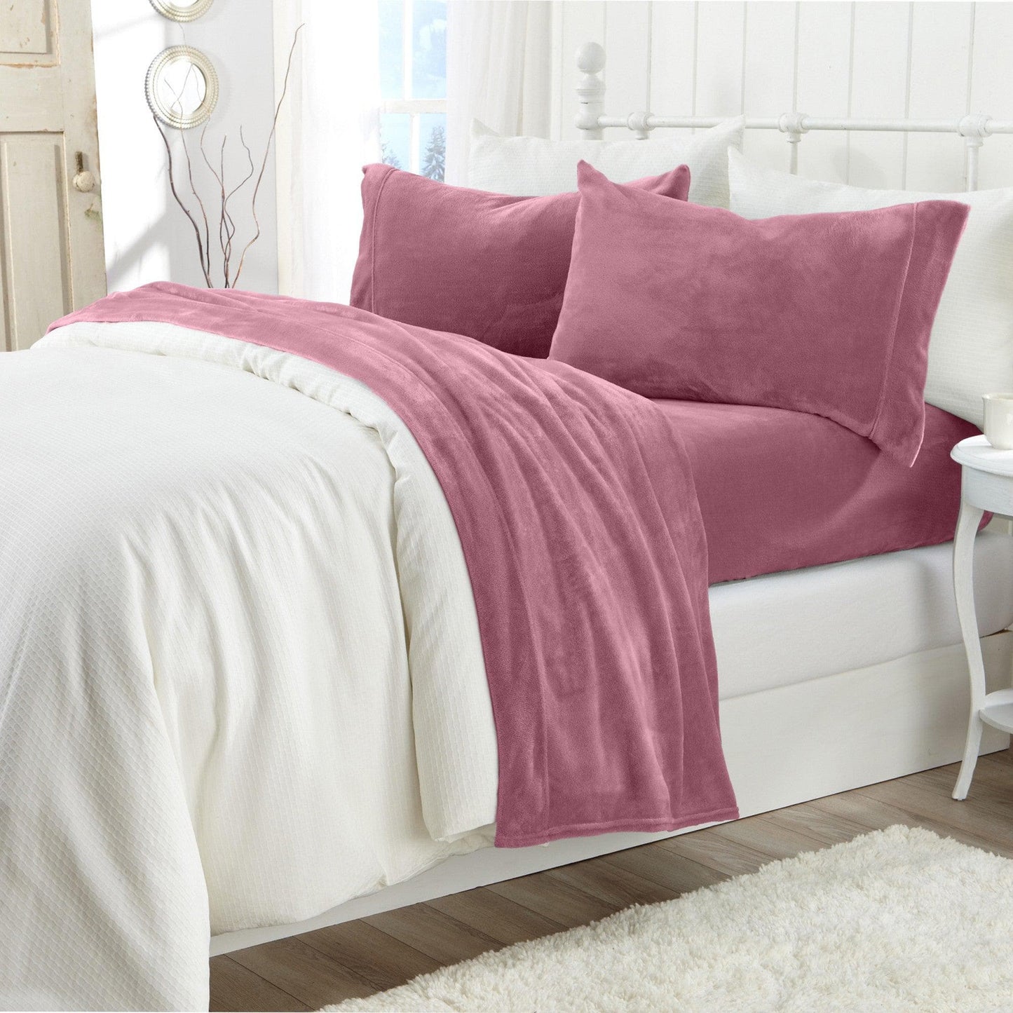 Solid Plush Sheet Set - Velvet Luxe Collection