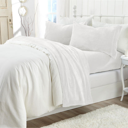 Solid Plush Sheet Set - Velvet Luxe Collection