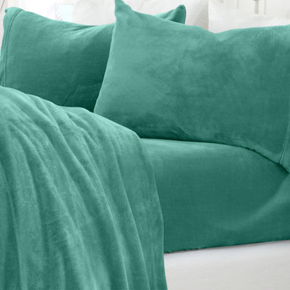 Solid Plush Sheet Set - Velvet Luxe Collection