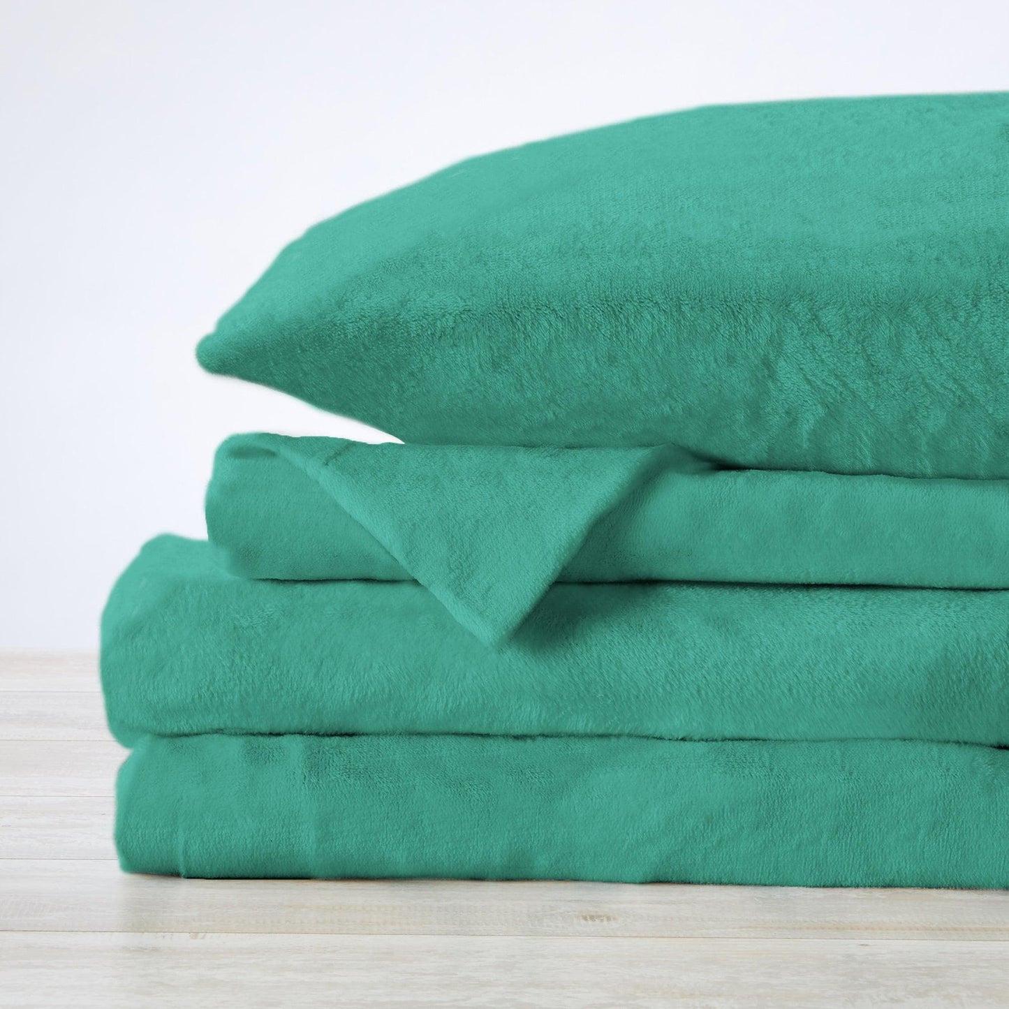 Solid Plush Sheet Set - Velvet Luxe Collection