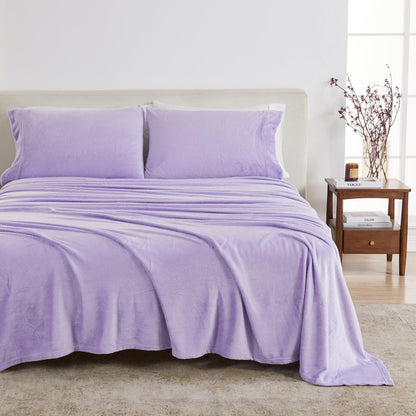 Solid Plush Sheet Set - Velvet Luxe Collection
