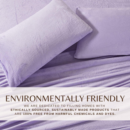 Solid Plush Sheet Set - Velvet Luxe Collection