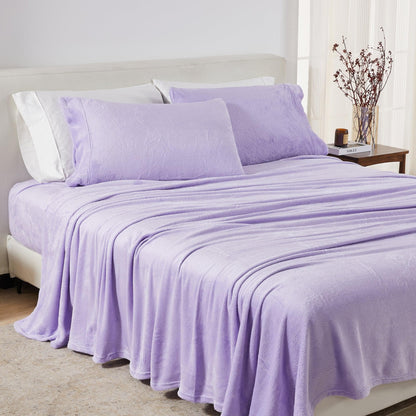 Solid Plush Sheet Set - Velvet Luxe Collection