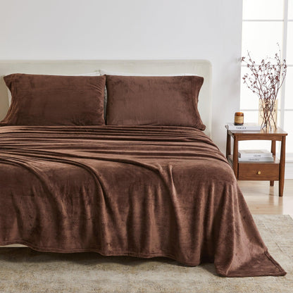 Solid Plush Sheet Set - Velvet Luxe Collection