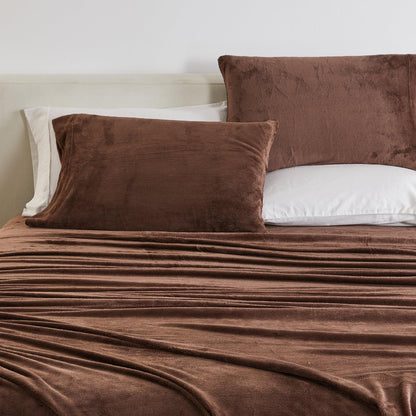 Solid Plush Sheet Set - Velvet Luxe Collection