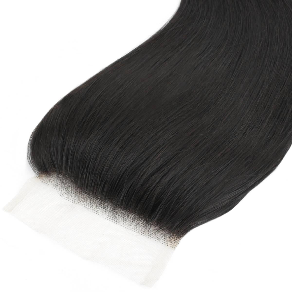 Brazilian Silky Straight 4x4 Transparent Lace Hair Closure