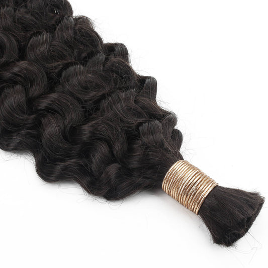Natural 1B Ocean Wave Bulk Braiding Hair