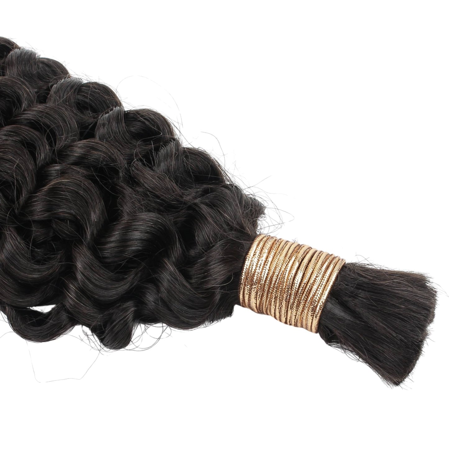 Natural Black Water Wave, Bulk Braiding Hair